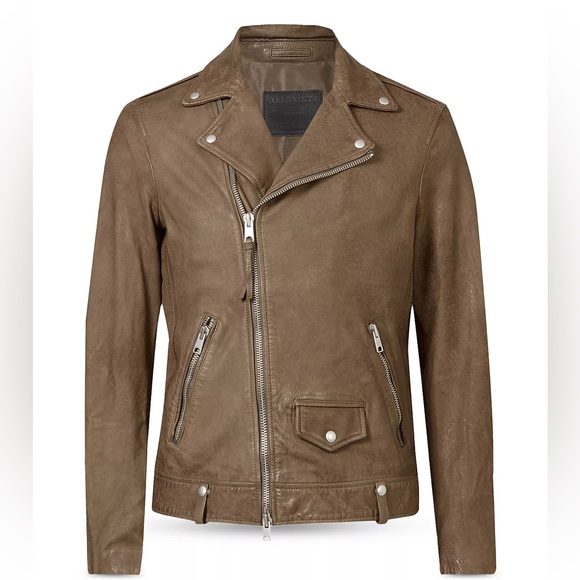 All Saints Milo Biker Leather Jacket - Picture 4 of 4